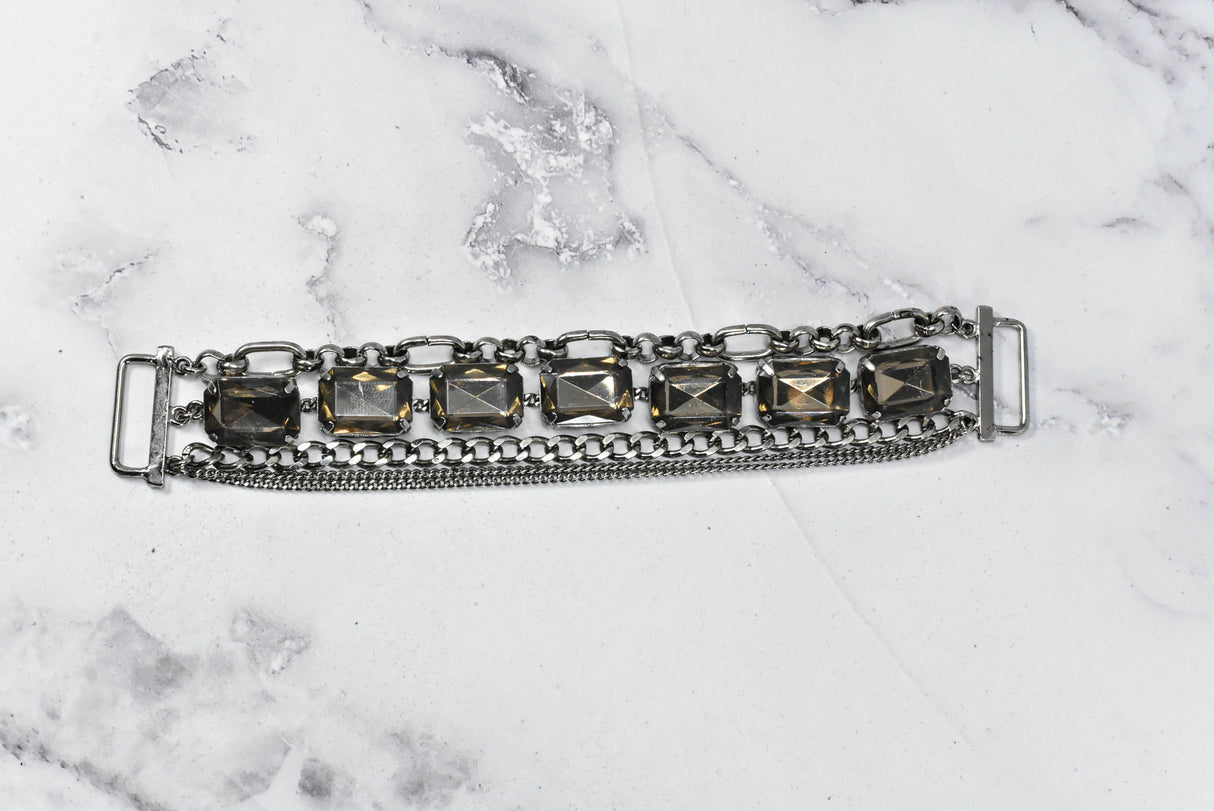 Rhinestone Connector 7in x 1in