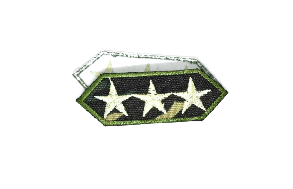 Embroidered Camouflage Lieutenant General Iron-On Patch