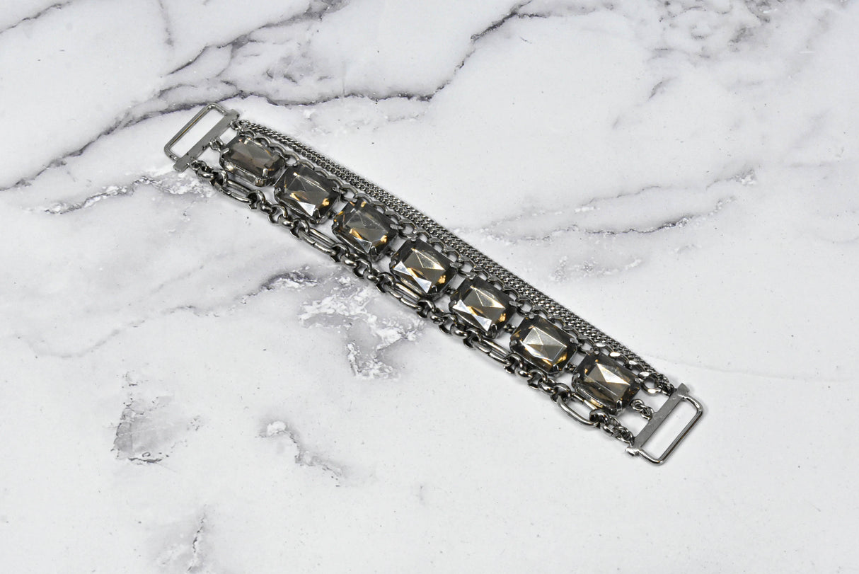 Rhinestone Connector 7in x 1in
