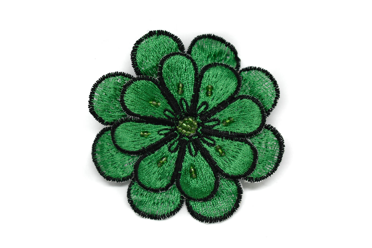 Embroidered Flower Applique 3 Inch