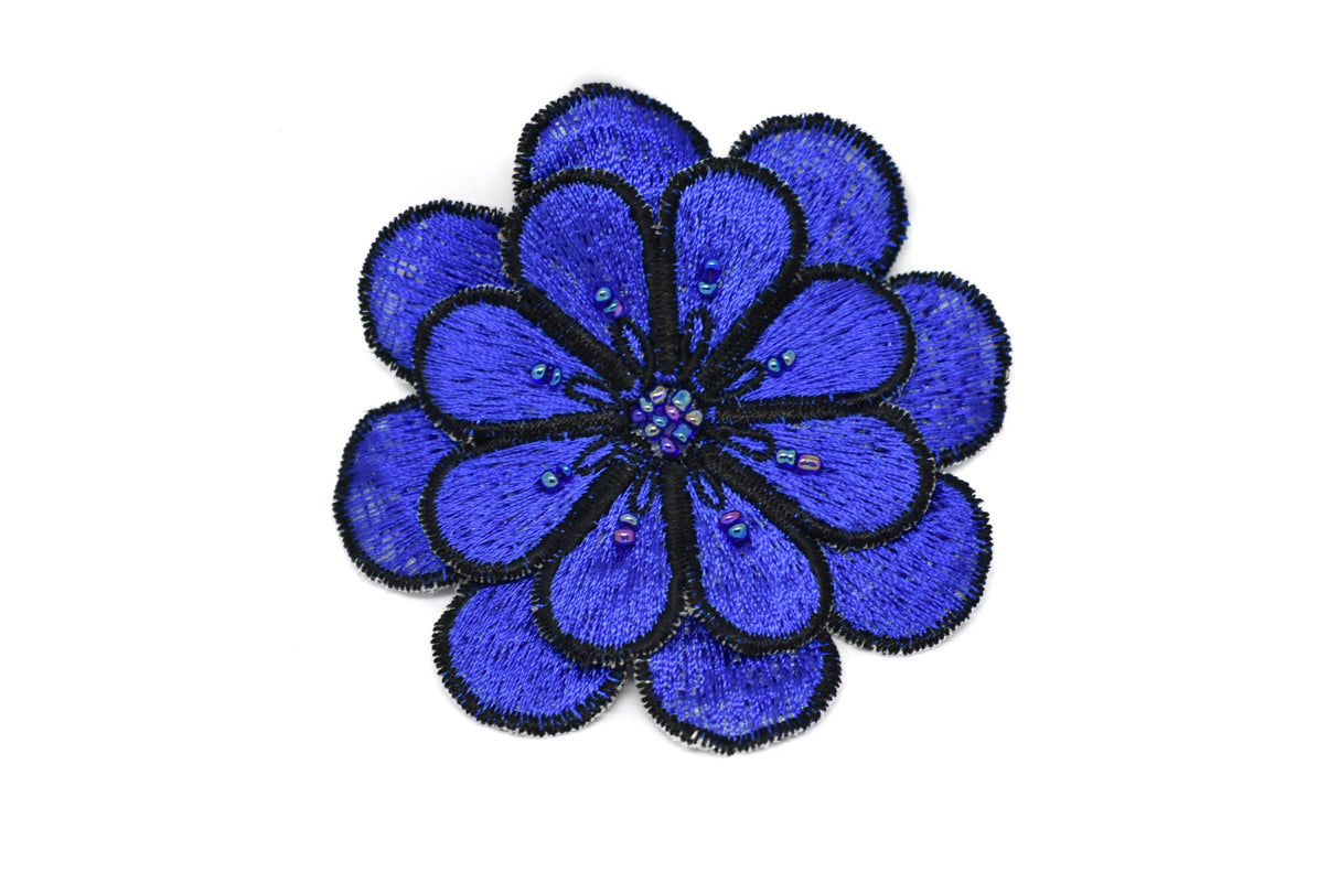 Embroidered Flower Applique 3 Inch