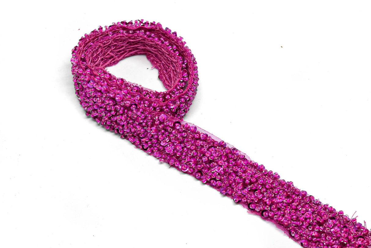 Beaded Sequin Trim 1 Inch