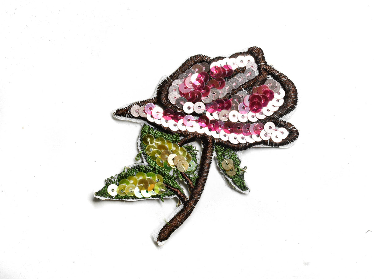 Embroidered Sequins Flower Patch 2.50 x 3.10