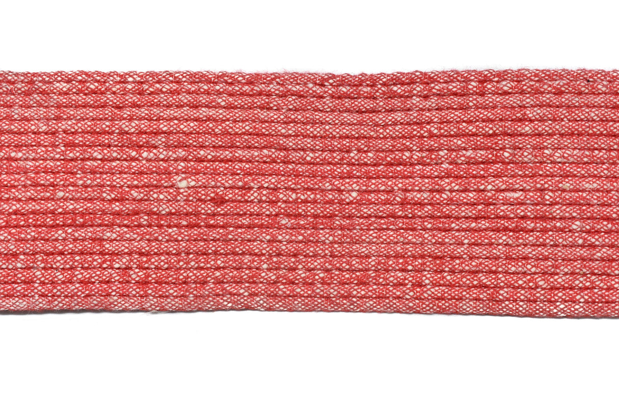 Burlap Webbing Tape Red 3.25"