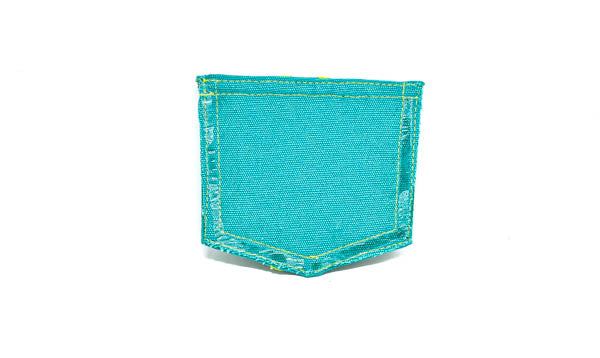 Paisley Pocket Patch Iron-On Blue Pink 4.5x4.2