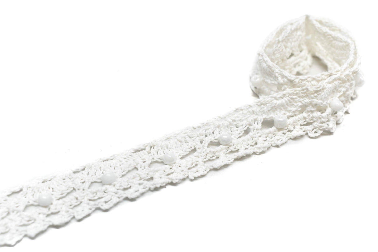 Crochet Beaded Trim 0.625 in