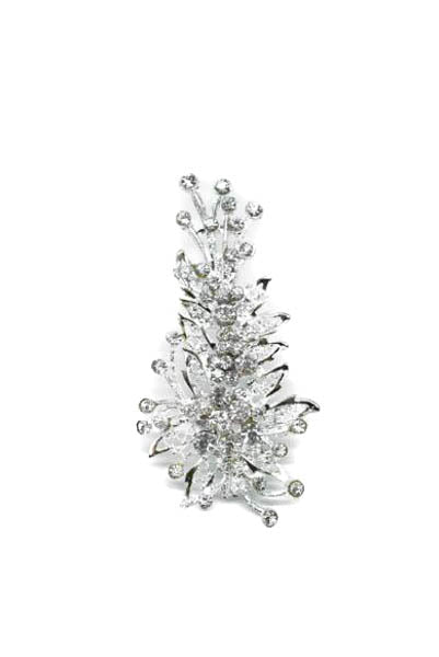 Crystal Rhinestone Floral Bouquet Brooch