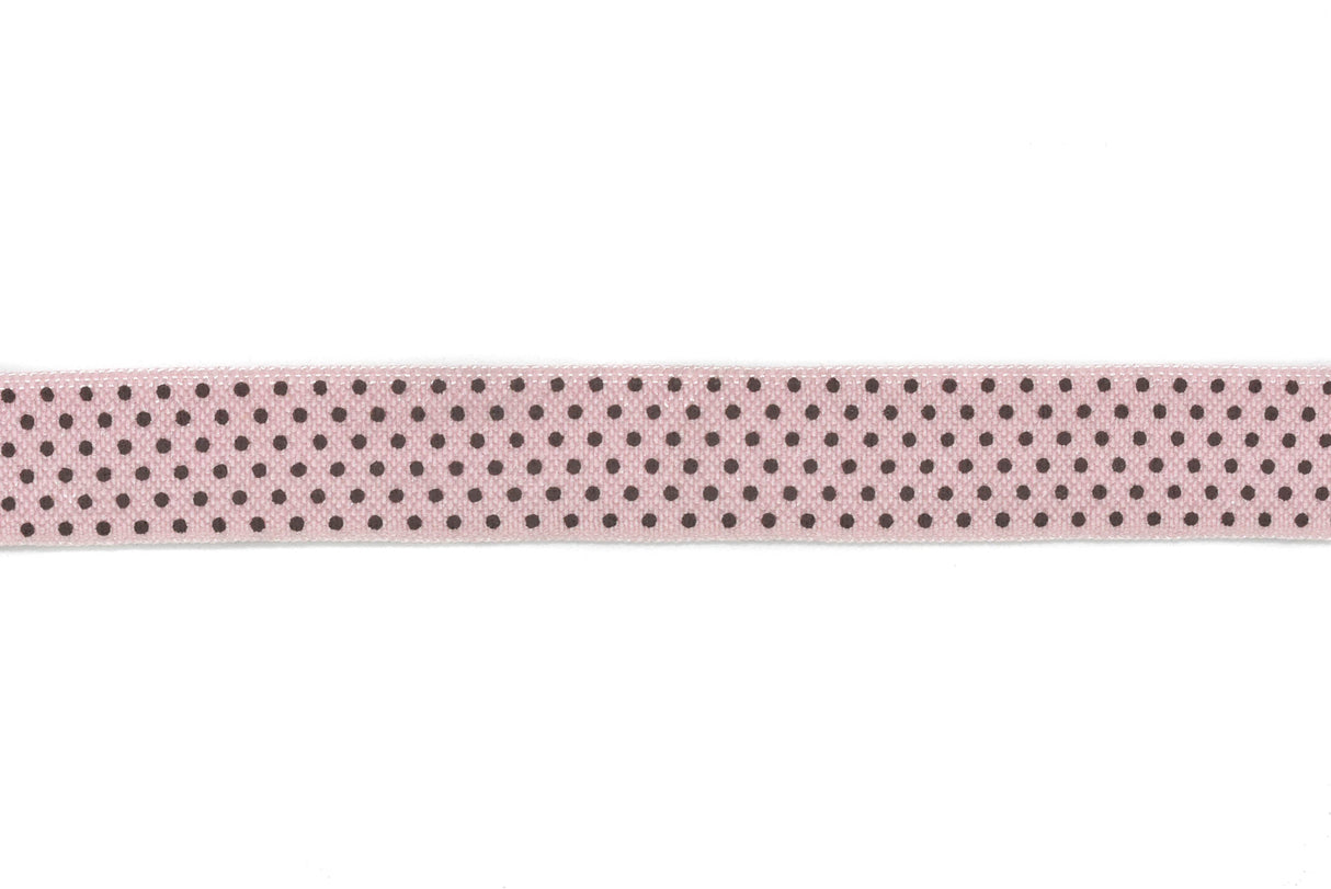 Fold-Over Elastic Polka Dot Print 0.63"