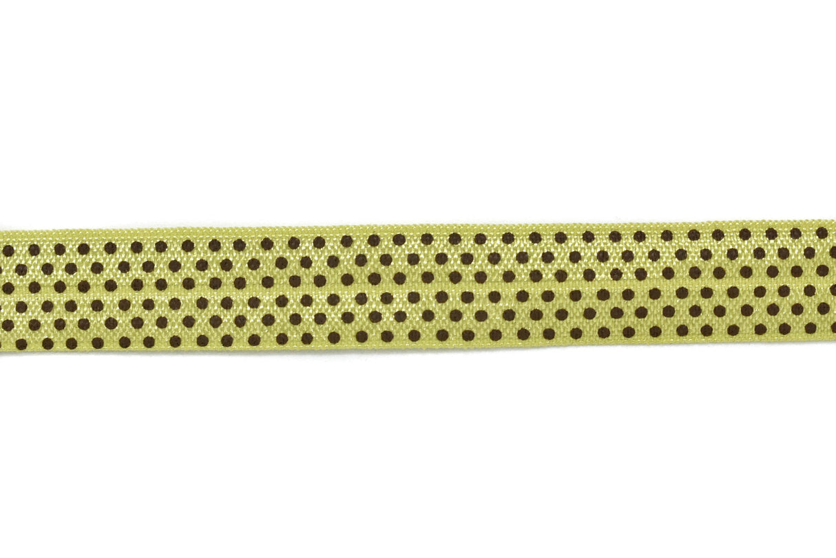 Fold-Over Elastic Polka Dot Print 0.63"