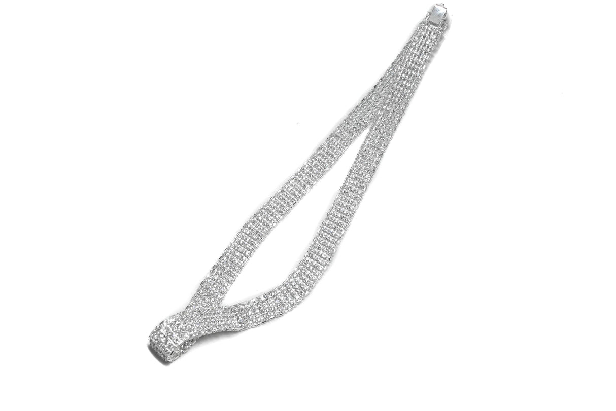 Rhinestone Necklace 12 Inch