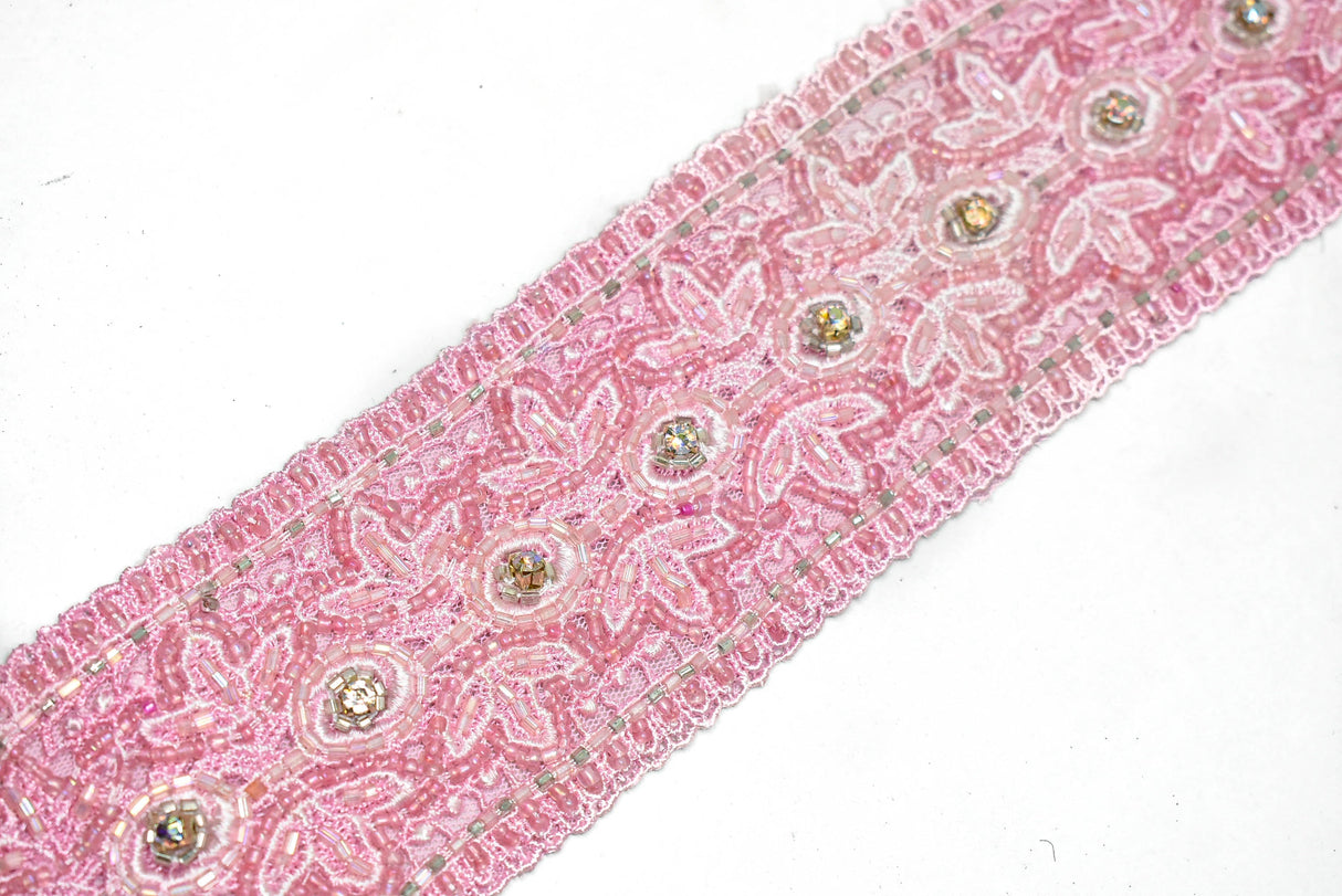 Beaded Ribbon Trim 2.25" Indian