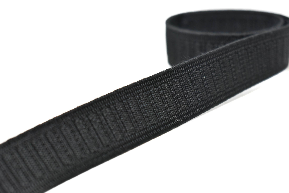 Woven Non-Roll Elastic Black 0.75in