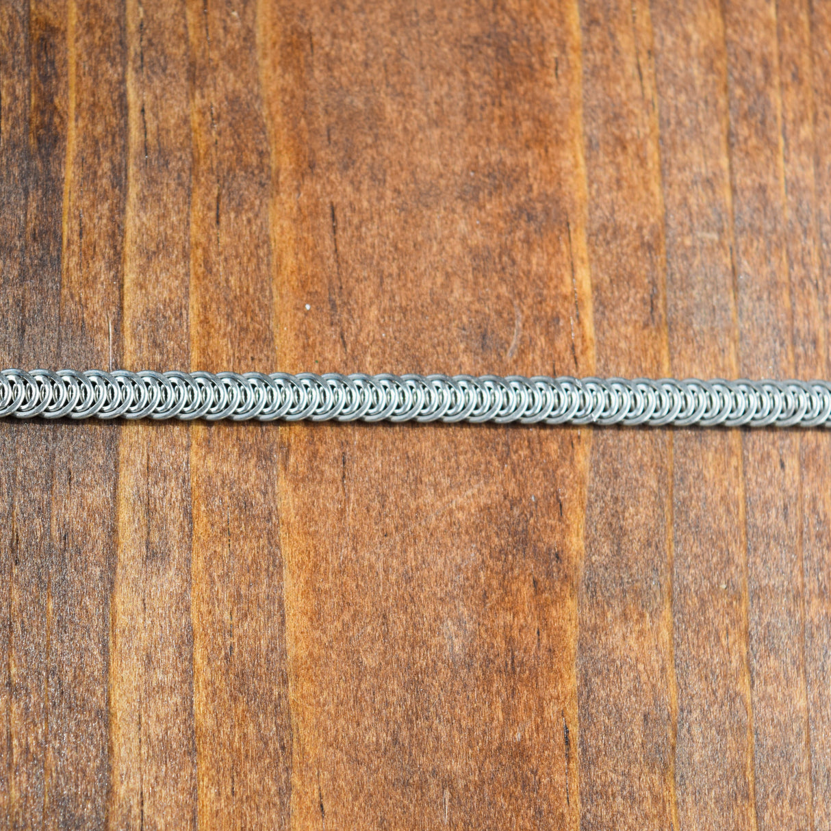 Metal Boning Silver Spiral