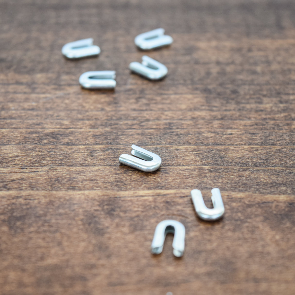 Metal Boning End Caps 1/4" Silver