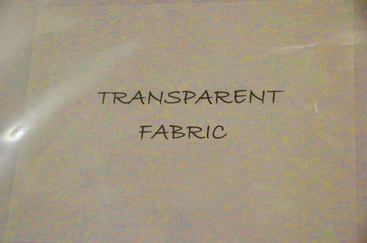 Iridescent Transparent TPU Fabric - Holographic Rainbow, 54" Width (Yards)