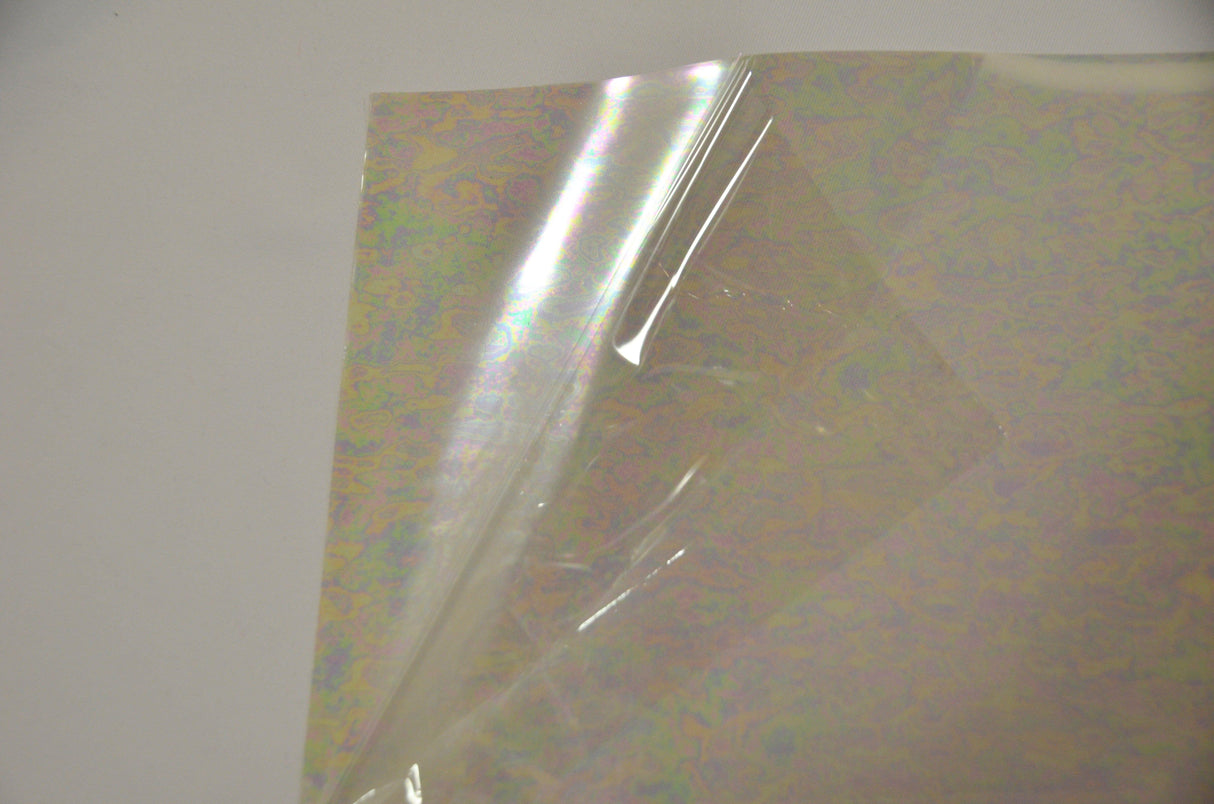 Iridescent Transparent TPU Fabric - Holographic Rainbow, 54" Width (Yards)
