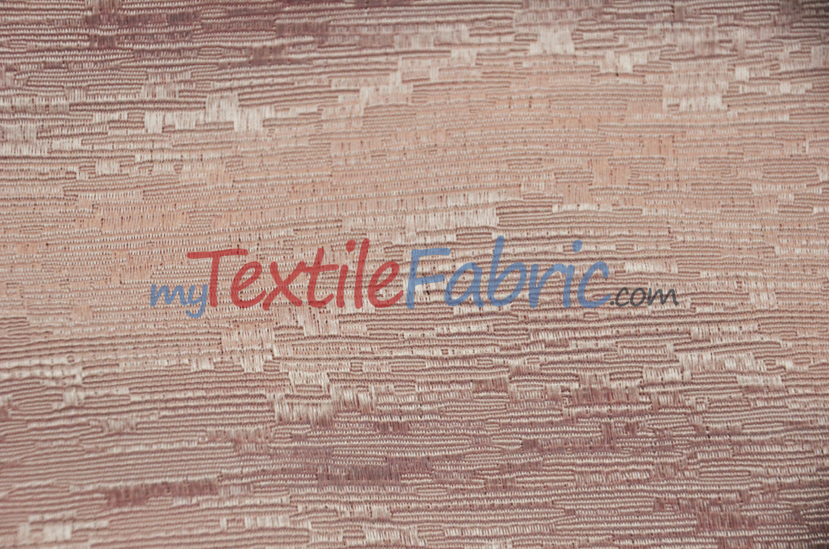 Luxury Jacquard Polyester Fabric - Solid Textured, 58/60" Width, Multiple Colors (1 Yard)