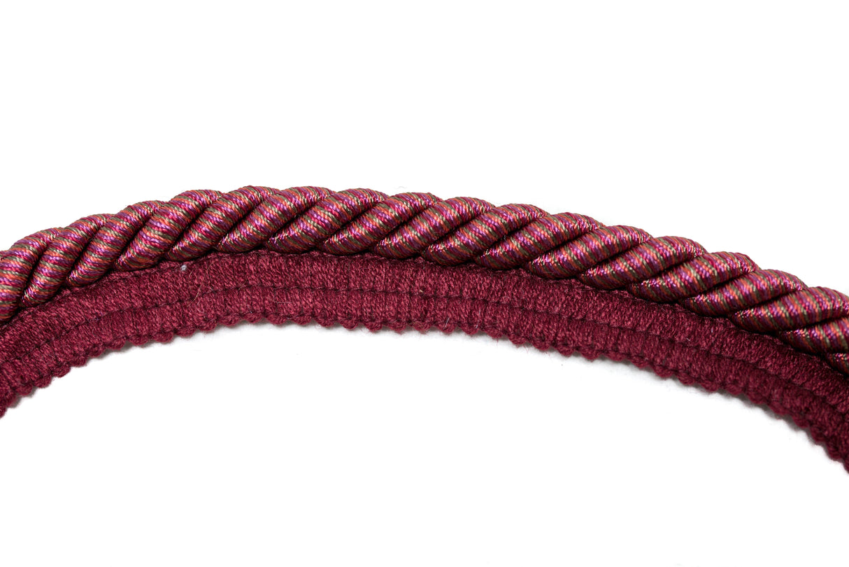 Cord On Tape Trim 9mm Metallic