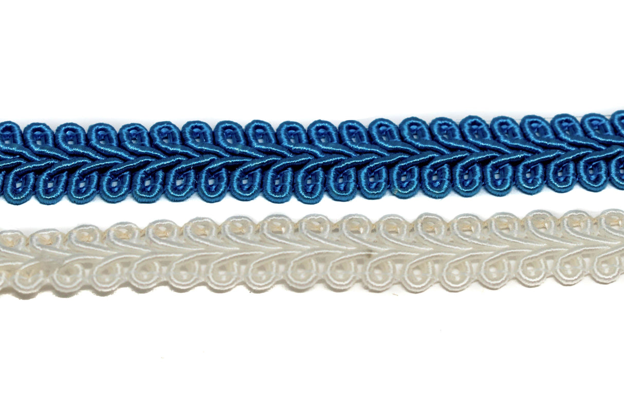 Gimp Trim 5/8" Ocean Blue or Pearl White