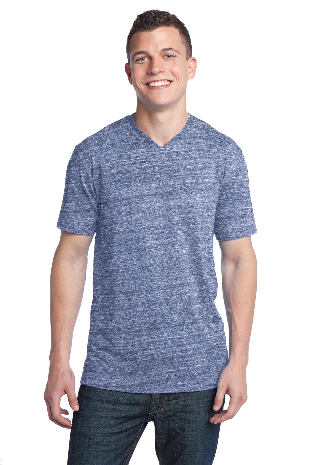 District® - Young Mens Tri-Blend V-Neck Tee