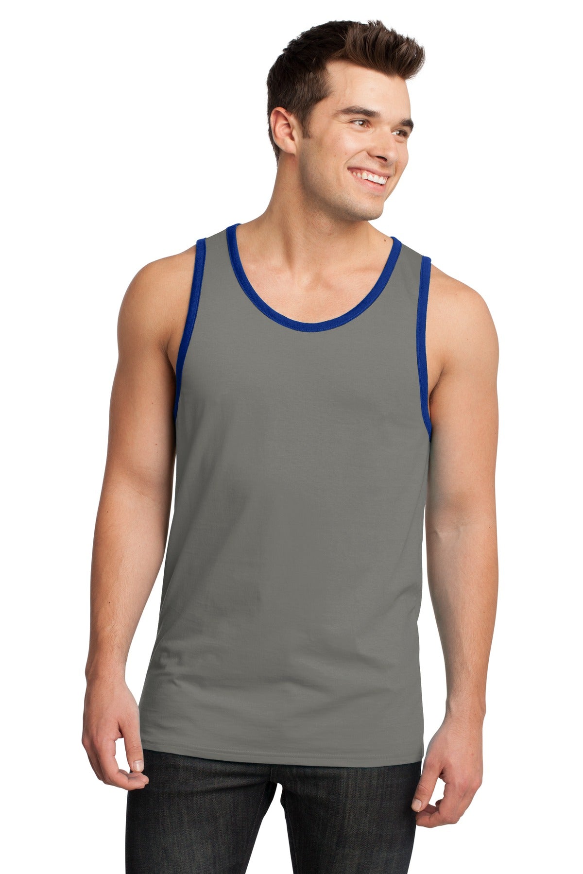 District® - Young Mens Cotton Ringer Tank