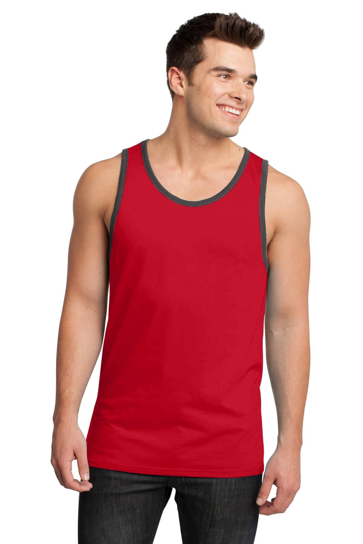 District® - Young Mens Cotton Ringer Tank