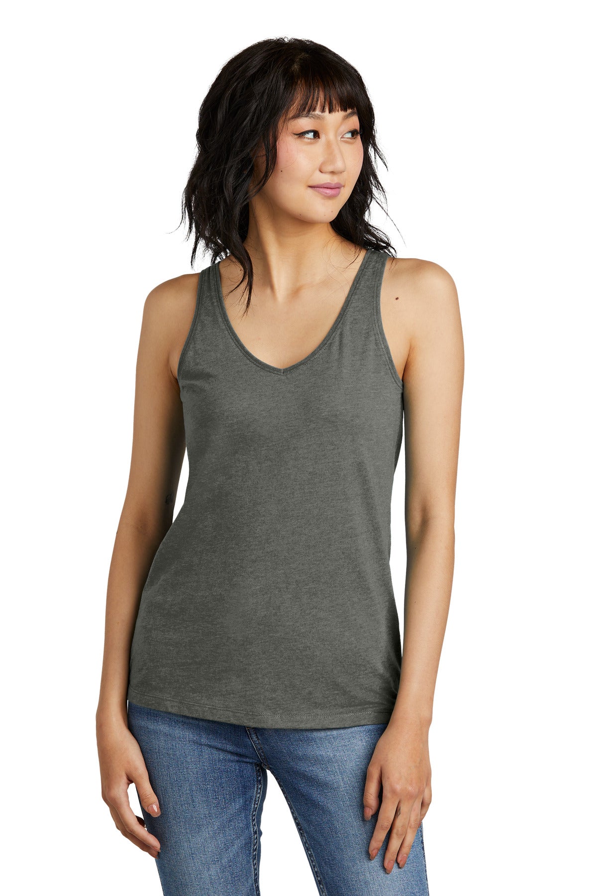 District® Women's Perfect Blend CVC V-Neck Tank