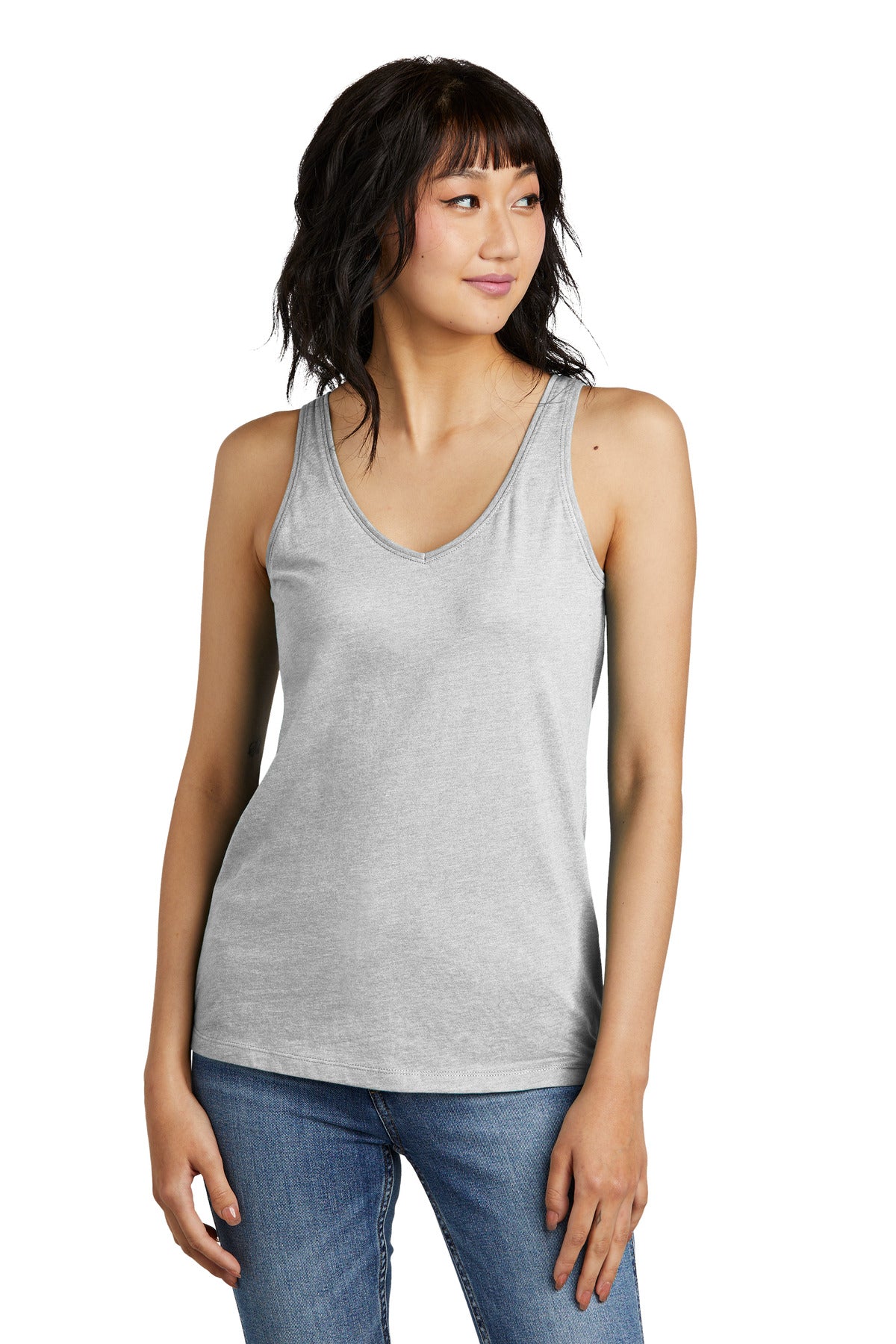 District® Women's Perfect Blend CVC V-Neck Tank