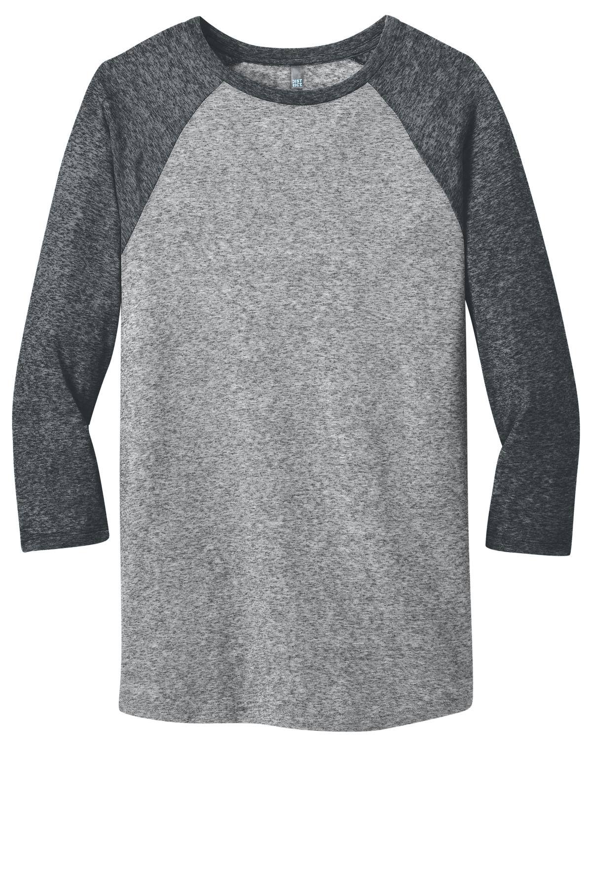 District® - Young Mens Microburn® 3/4-Sleeve Raglan Tee