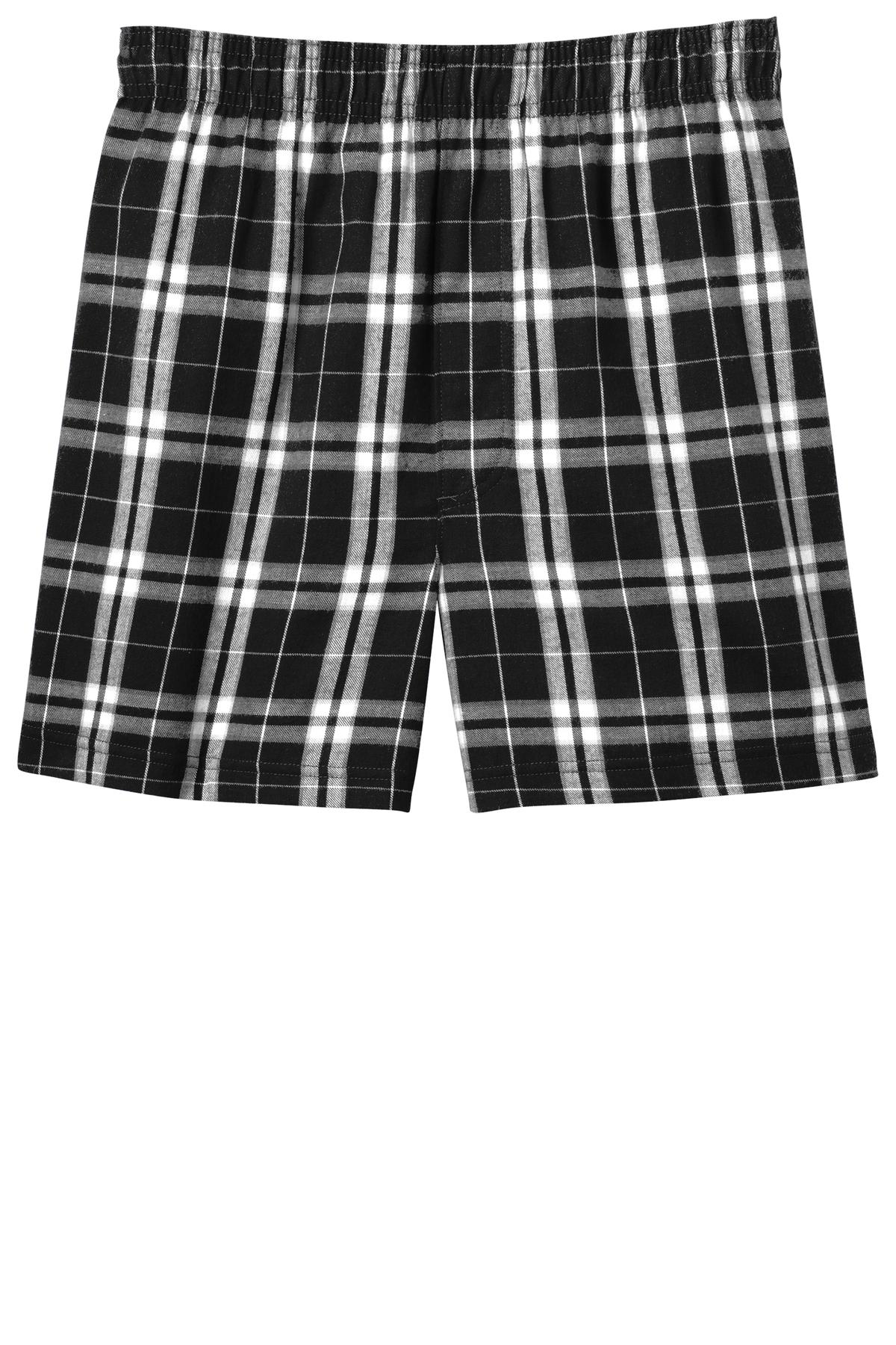 District® - Young Mens Flannel Plaid Boxer
