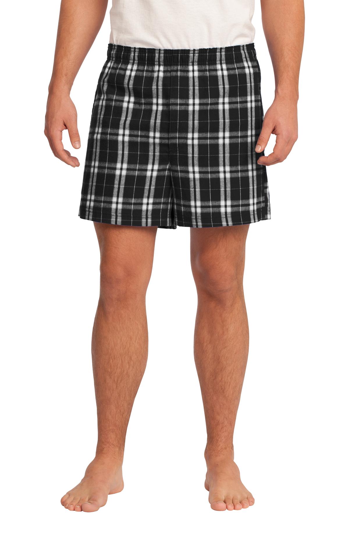 District® - Young Mens Flannel Plaid Boxer