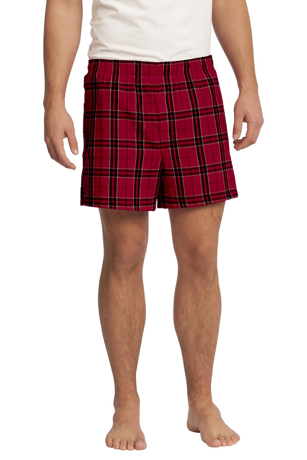 District® - Young Mens Flannel Plaid Boxer