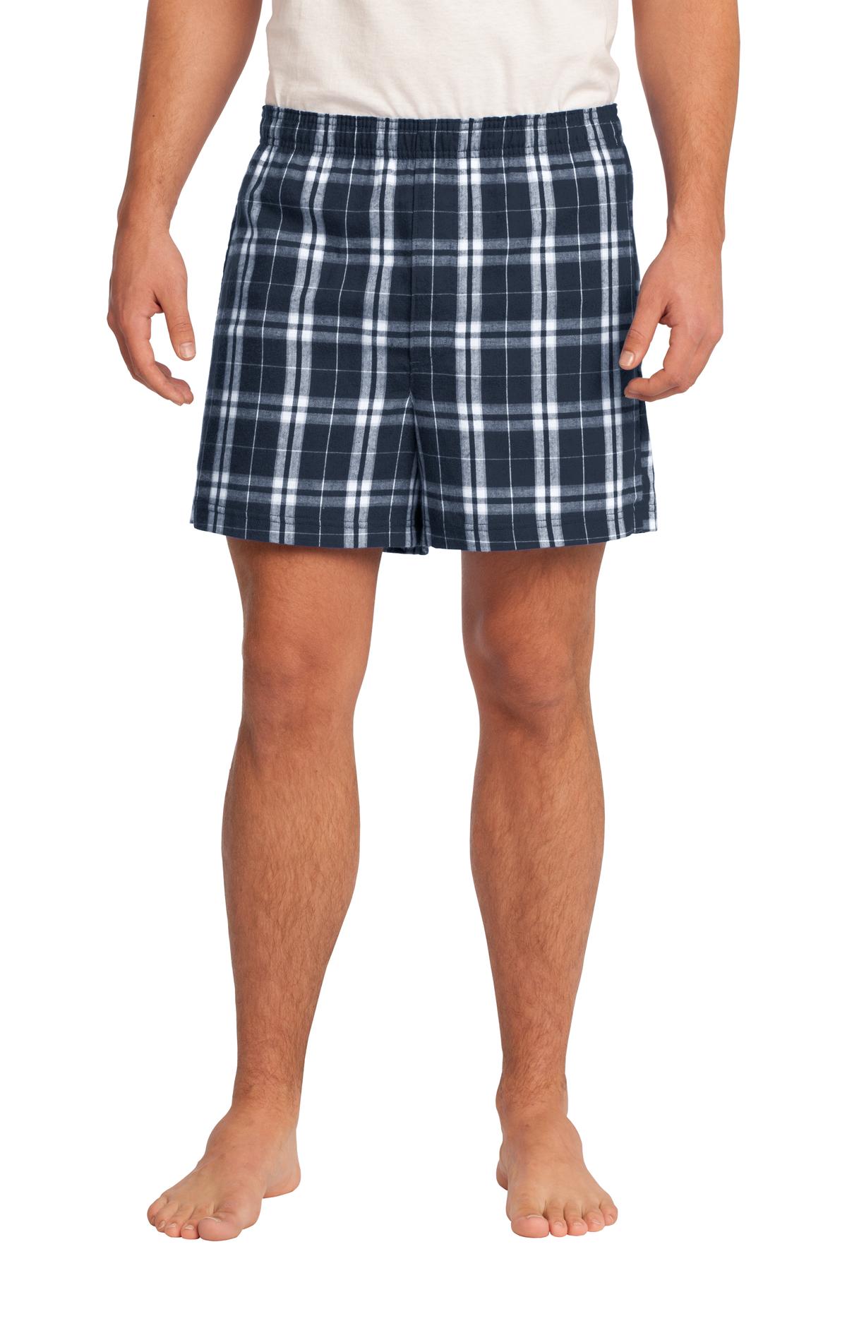 District® - Young Mens Flannel Plaid Boxer
