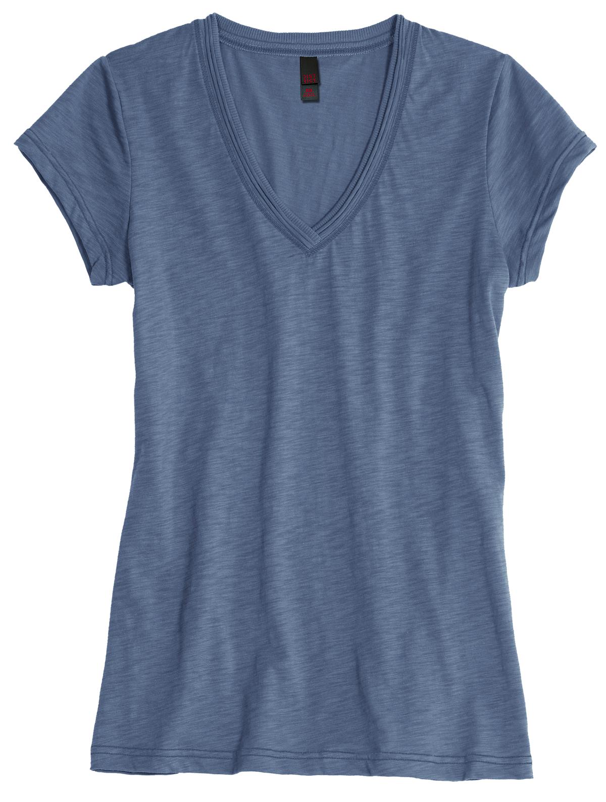 District® Juniors Slub V-Neck Tee