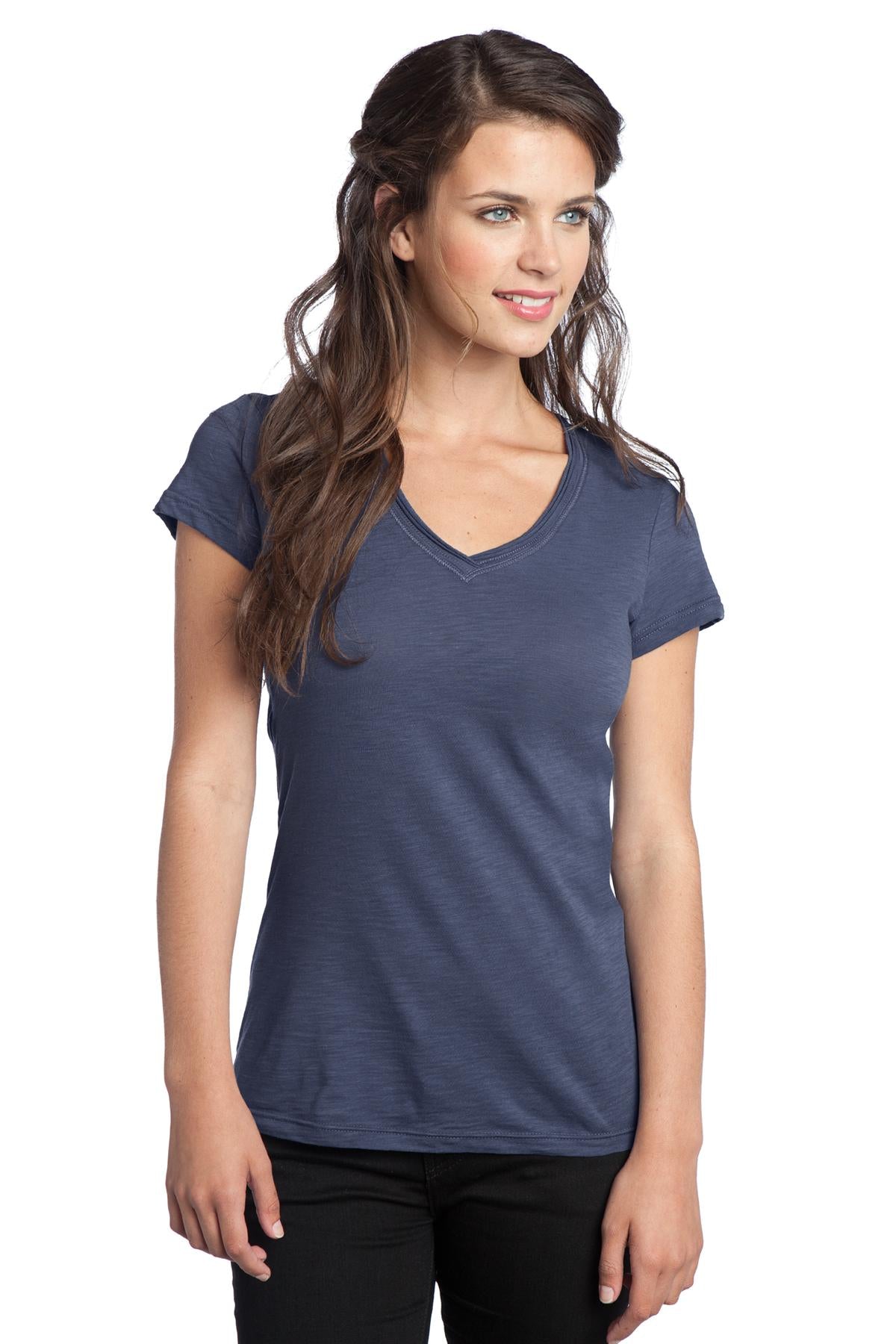 District® Juniors Slub V-Neck Tee