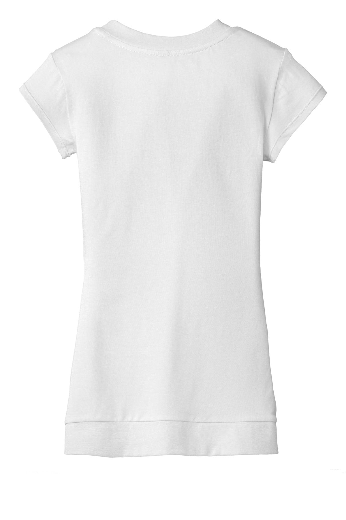 District® - Juniors Cotton/Spandex Banded V-Neck Tee