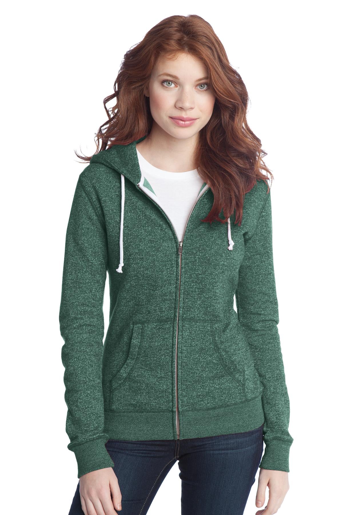 District® - Juniors Marled Fleece Full-Zip Hoodie