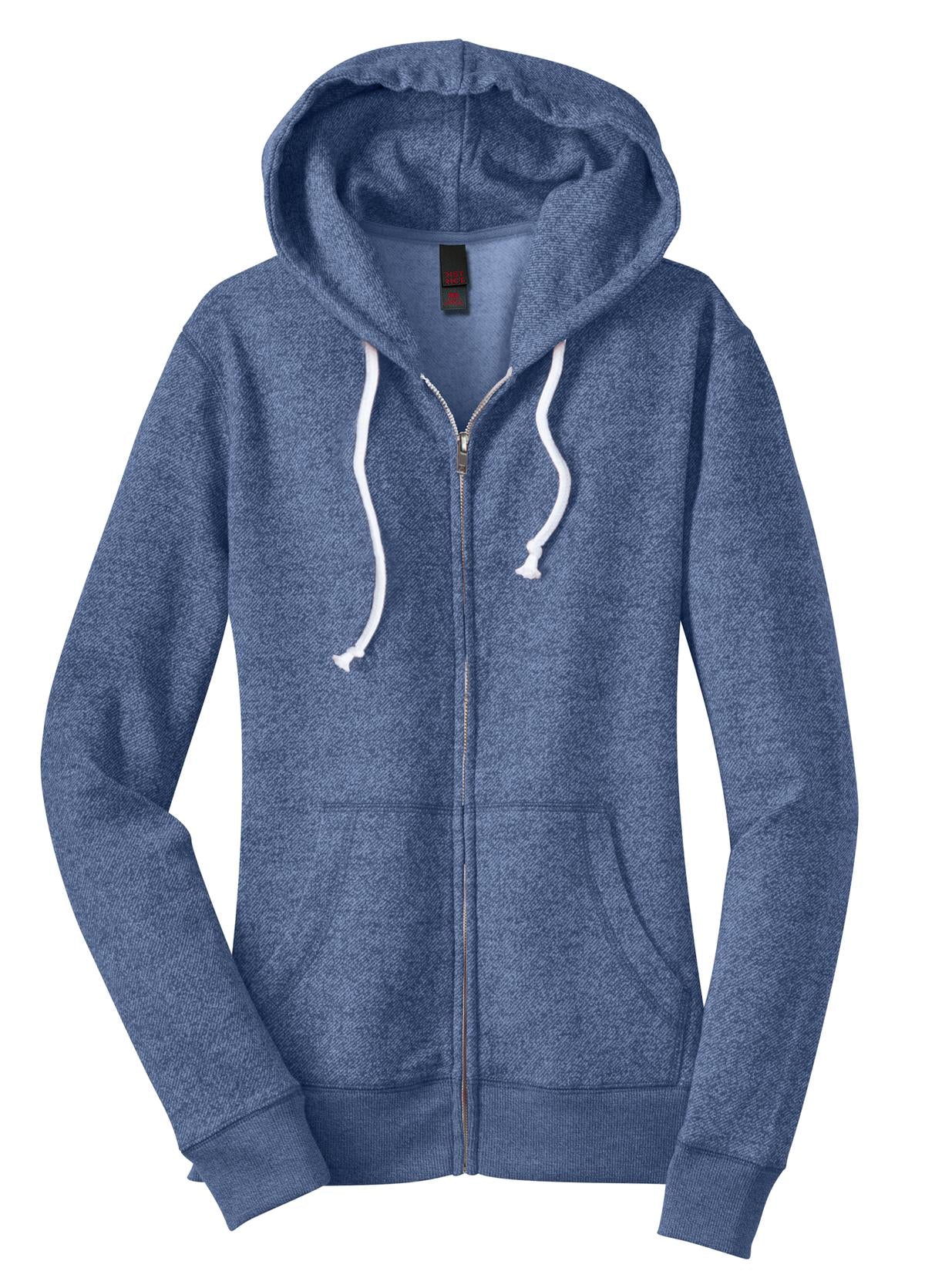 District® - Juniors Marled Fleece Full-Zip Hoodie