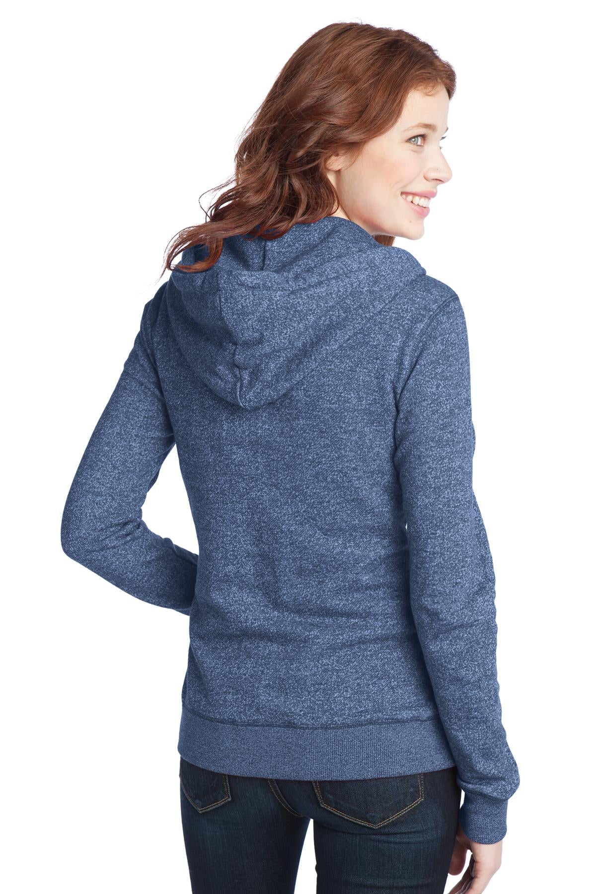 District® - Juniors Marled Fleece Full-Zip Hoodie