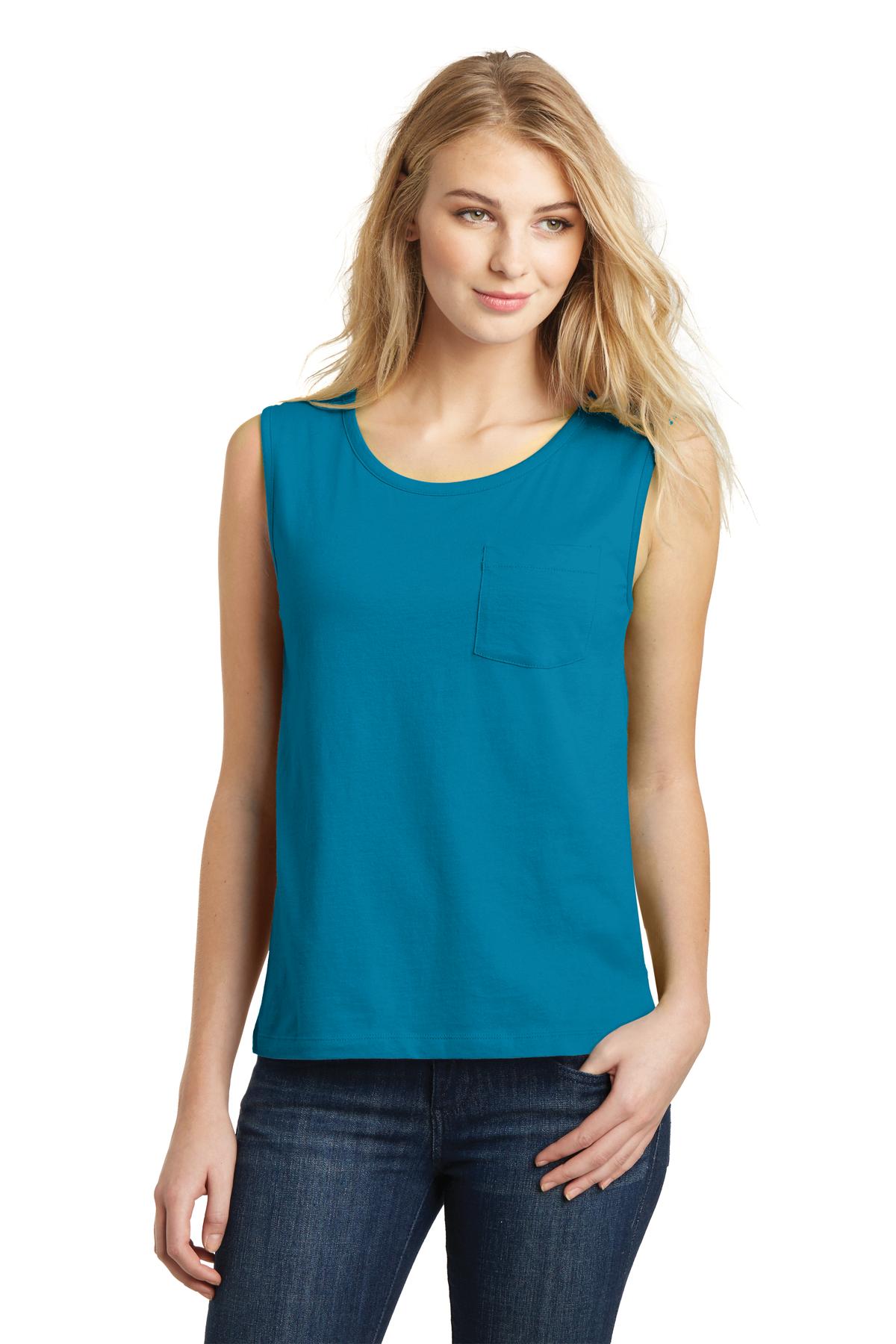 District® Juniors Soft Wash Muscle Tank