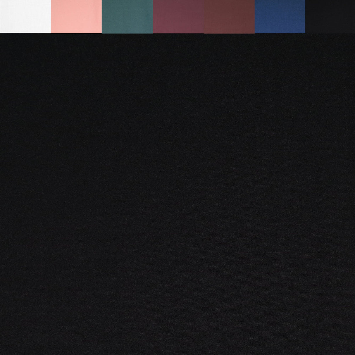 DTY Double Brushed Poly Spandex Knit Fabric Black