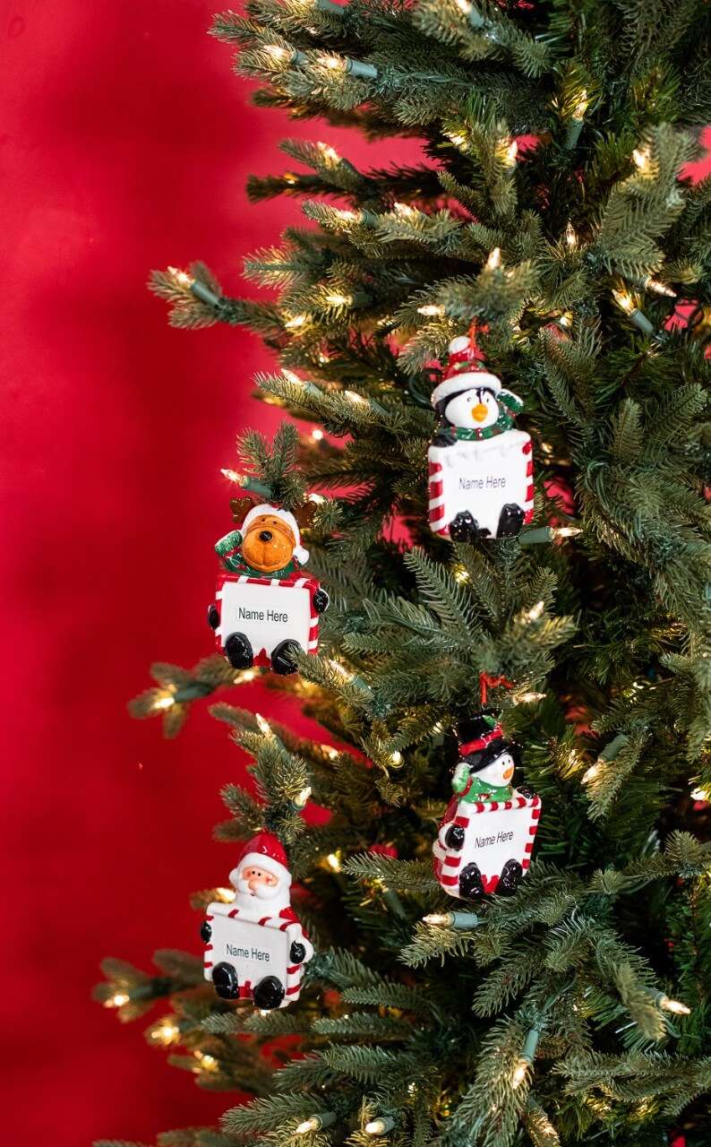 Holiday Character Name Christmas Ornaments