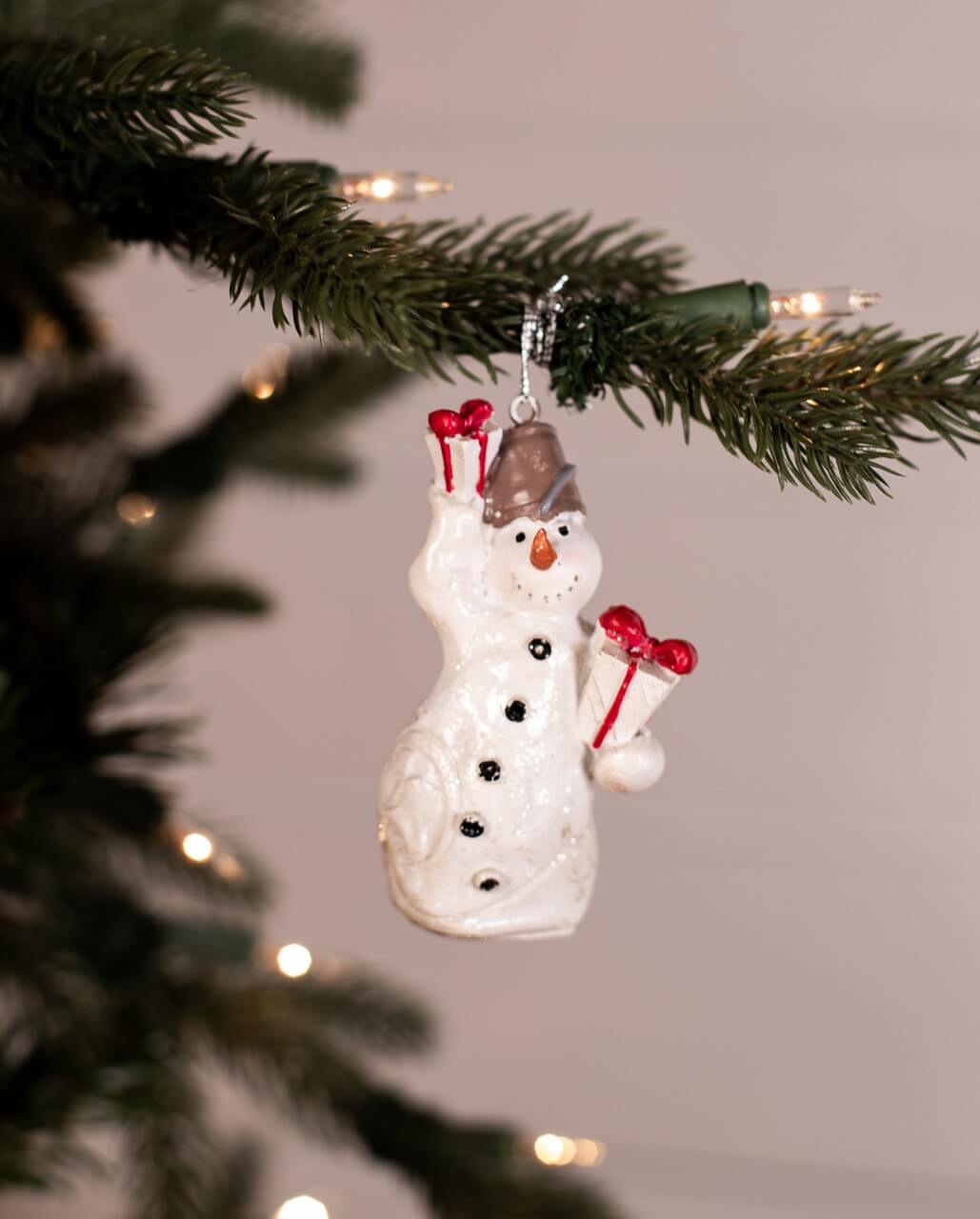 Resin Snowman Christmas Ornaments