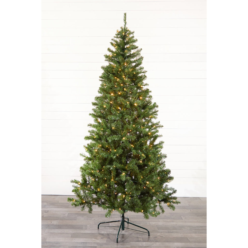 7.5' Green River Pine Artificial Christmas Tree with 400 Color-Changing Lights