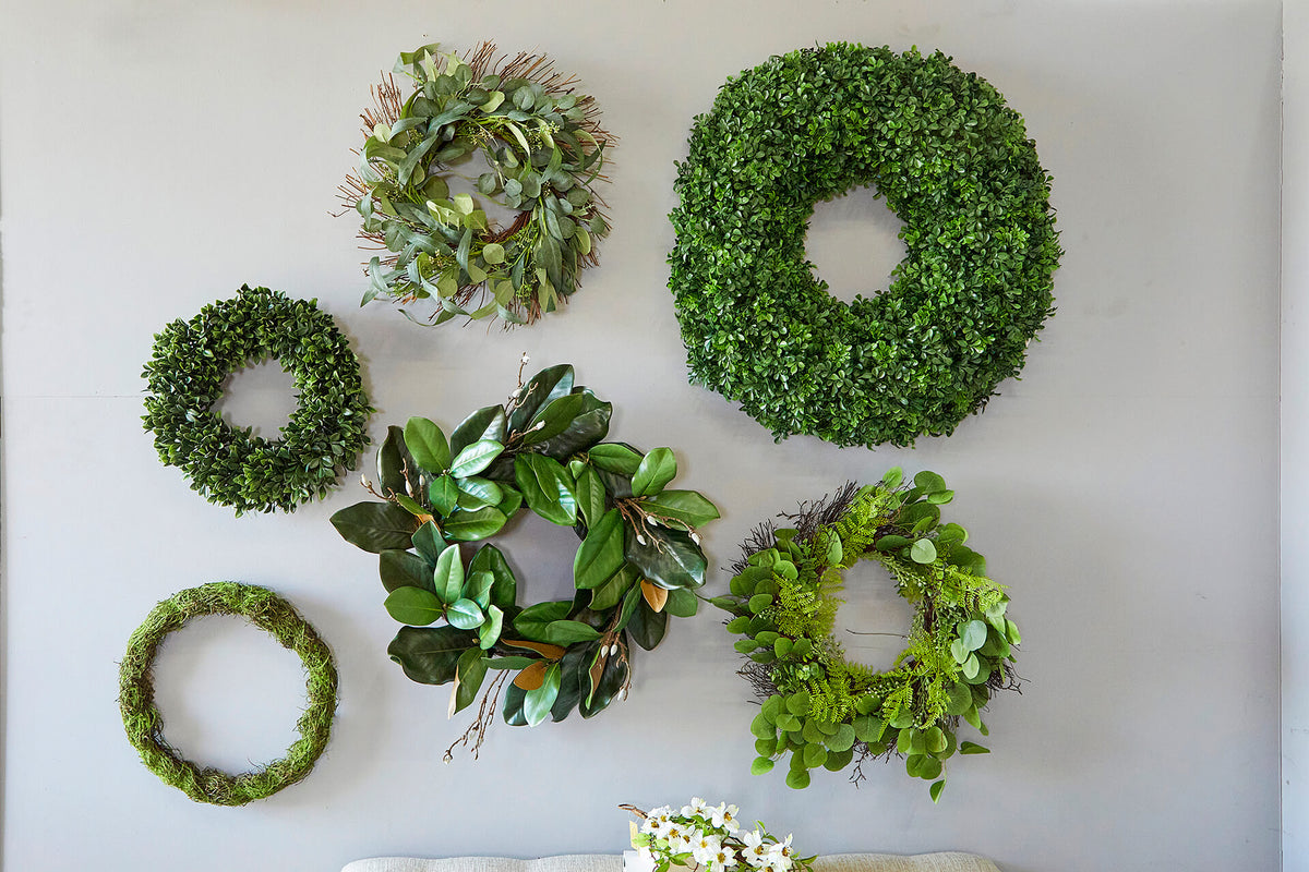 22" Eucalyptus Fern Wreath