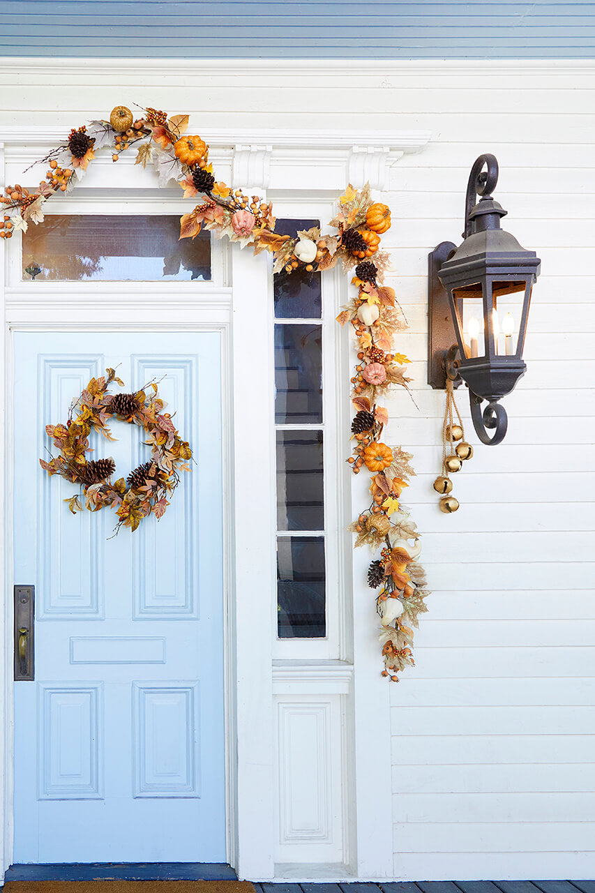 24" Natural Leaf Berry Cone Wreath