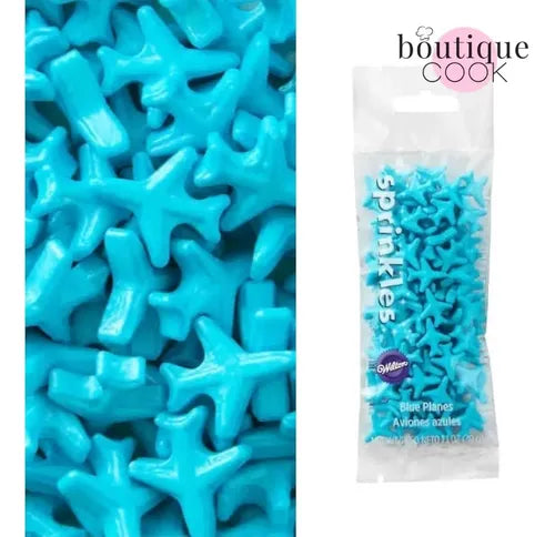 Wilton Blue Airplane Sprinkles – 1 oz.