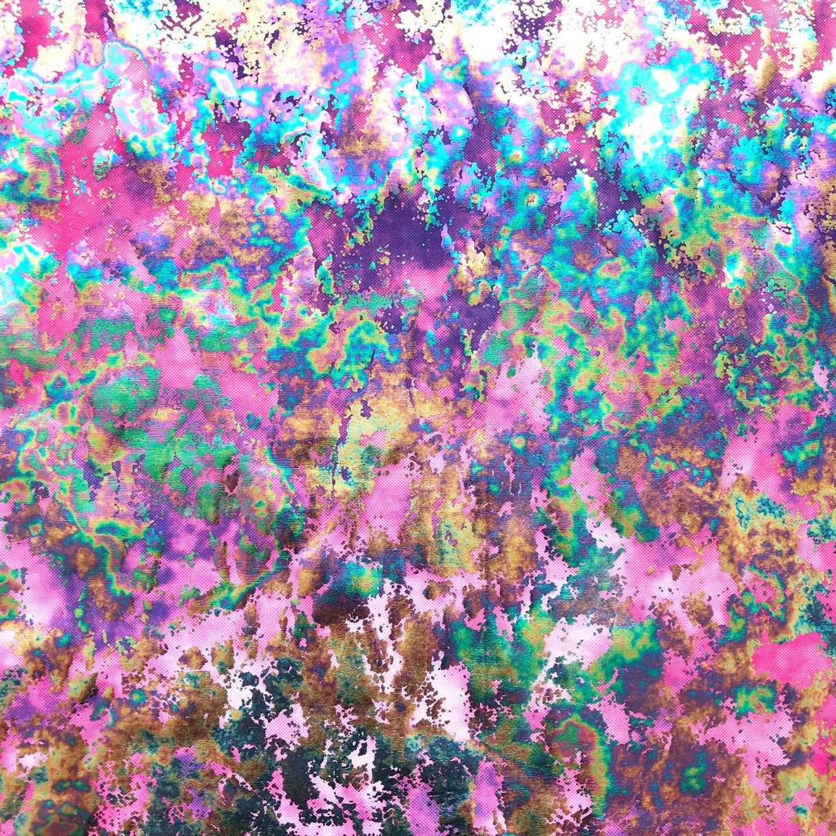 Foil Printed Spandex Dancing Music