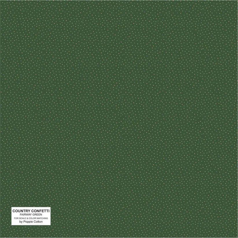 Cotton Fabric Dark Green Fairway Green 44/45" Width