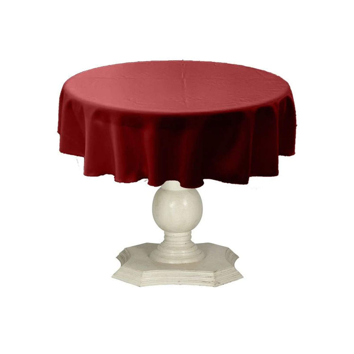 Dull Bridal Satin Fabric - Solid Color, 51" Round (1 Piece)